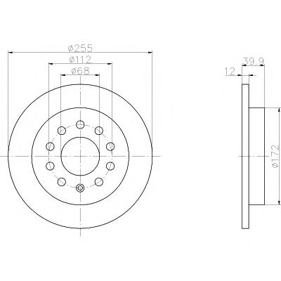 Тормозной диск TEXTAR