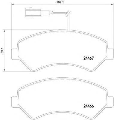 Комплект тормозных колодок, дисковый тормоз TEXTAR