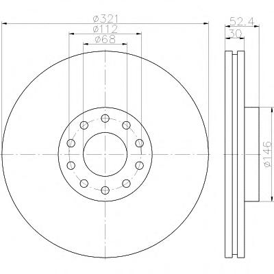 Тормозной диск TEXTAR