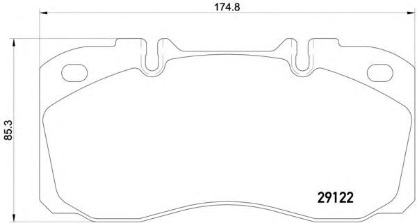 Комплект тормозных колодок, дисковый тормоз TEXTAR