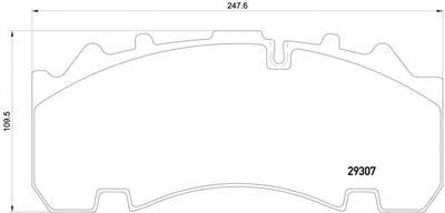 Комплект тормозных колодок, дисковый тормоз TEXTAR 2930730014T3030
