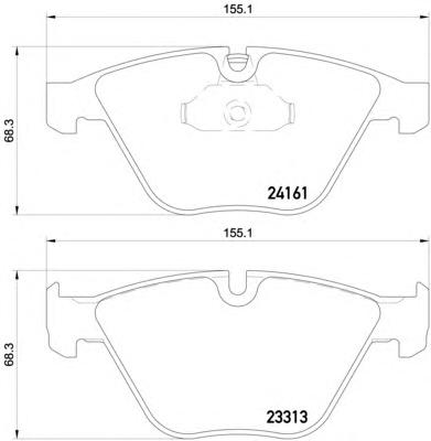 Комплект тормозных колодок, дисковый тормоз TEXTAR