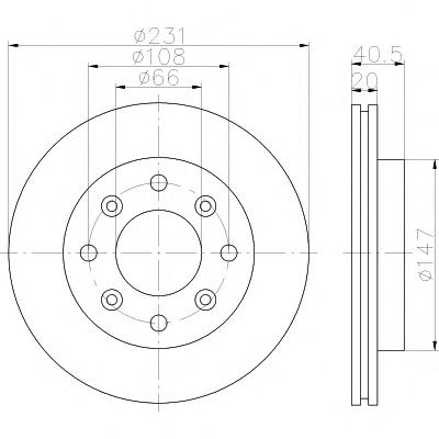 Тормозной диск TEXTAR