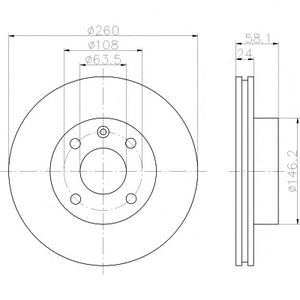 Тормозной диск TEXTAR 98200027301