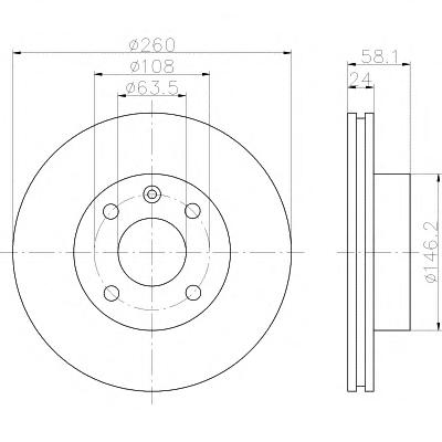 Тормозной диск TEXTAR