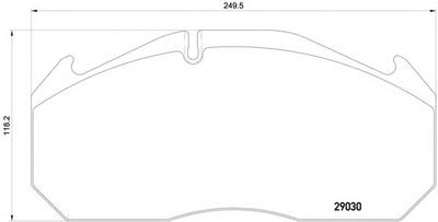 Комплект тормозных колодок, дисковый тормоз TEXTAR 2903028214T7400