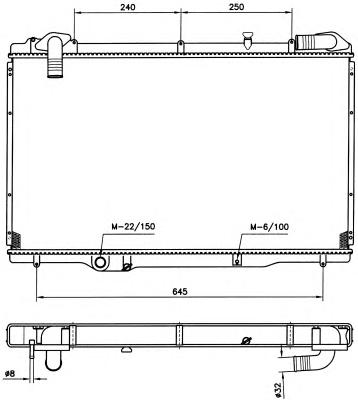 Радиатор, охлаждение двигателя NRF