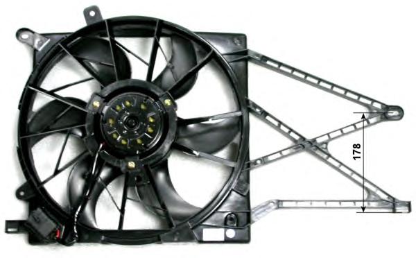 Вентилятор, охлаждение двигателя NRF