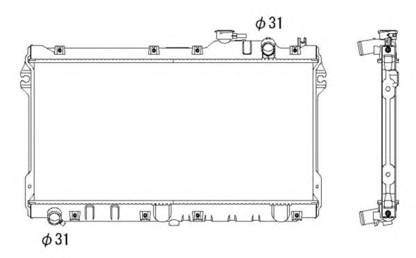 Радиатор, охлаждение двигателя NRF