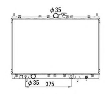 Радиатор, охлаждение двигателя NRF 53690