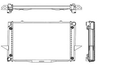 Радиатор, охлаждение двигателя NRF 539509