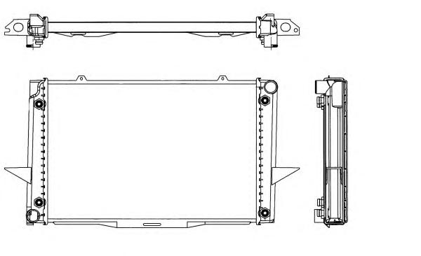 Радиатор, охлаждение двигателя NRF