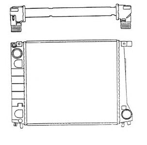 Радиатор, охлаждение двигателя NRF 51349
