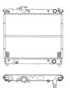 Радиатор, охлаждение двигателя NRF 50404