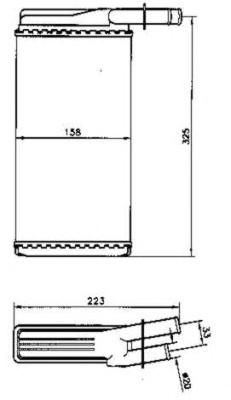 Теплообменник, отопление салона NRF