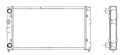 Радиатор, охлаждение двигателя NRF 519501