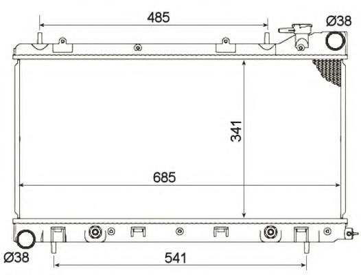 Радиатор, охлаждение двигателя NRF