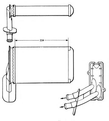 Теплообменник, отопление салона NRF