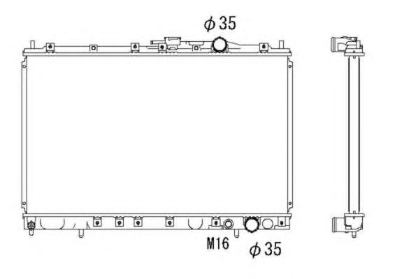 Радиатор, охлаждение двигателя NRF