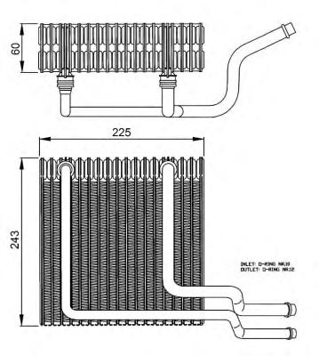 Испаритель, кондиционер NRF