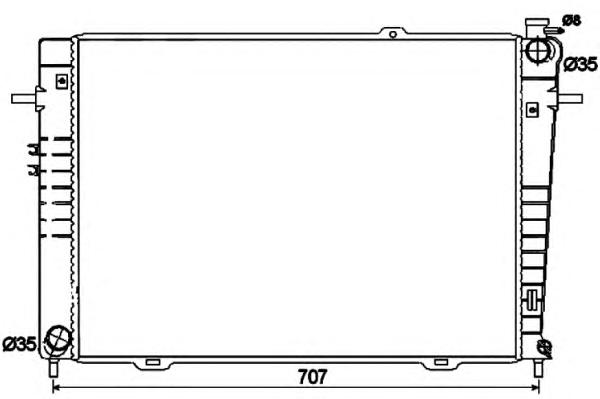 Радиатор, охлаждение двигателя NRF