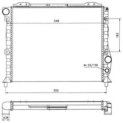 Радиатор, охлаждение двигателя NRF