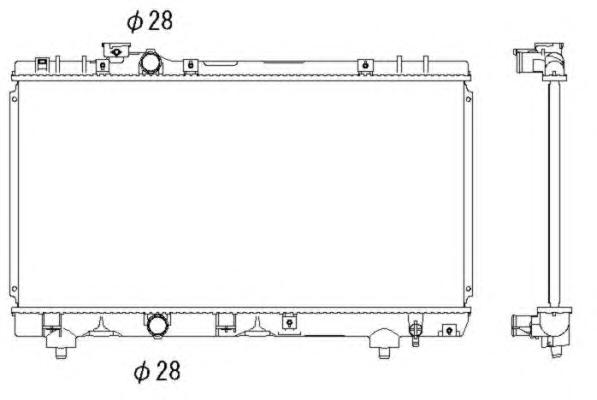 Радиатор, охлаждение двигателя NRF