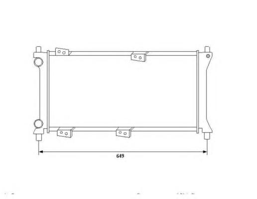 Радиатор, охлаждение двигателя NRF