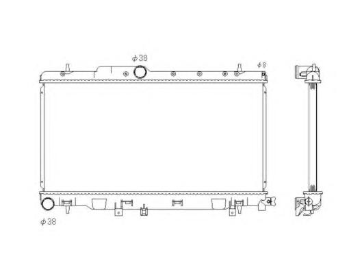 Радиатор, охлаждение двигателя NRF