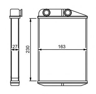 Теплообменник, отопление салона NRF 54309