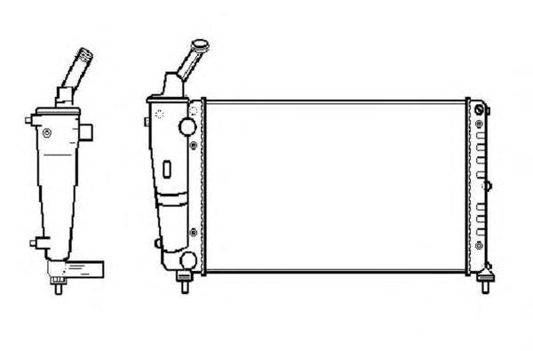 Радиатор, охлаждение двигателя NRF