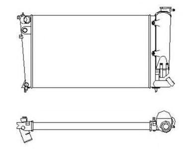 Радиатор, охлаждение двигателя NRF 58922