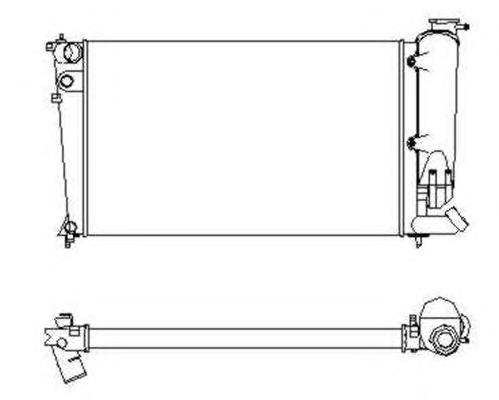 Радиатор, охлаждение двигателя NRF