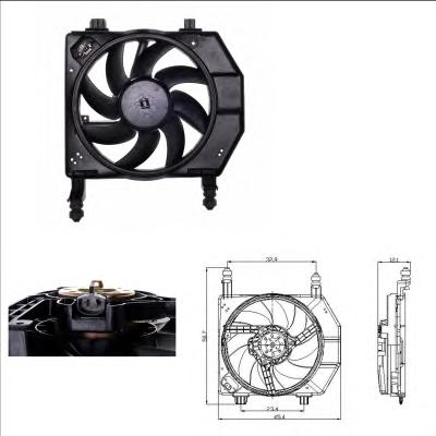 Вентилятор, охлаждение двигателя NRF