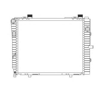 Радиатор, охлаждение двигателя NRF 50593