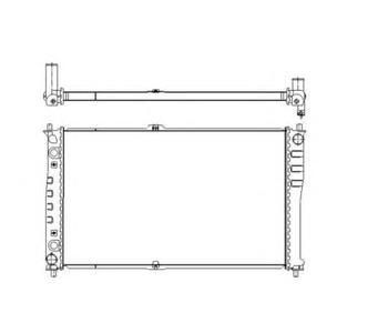 Радиатор, охлаждение двигателя NRF 53484