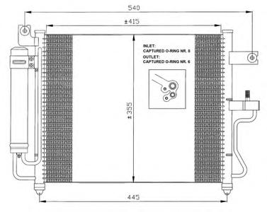 Конденсатор, кондиционер NRF 35428