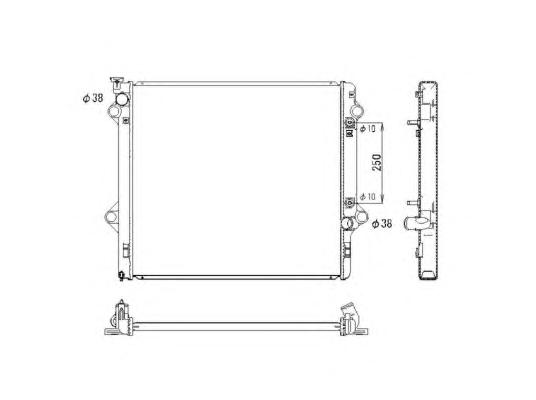 Радиатор, охлаждение двигателя NRF