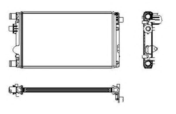 Радиатор, охлаждение двигателя NRF