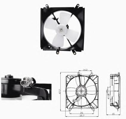 Вентилятор, охлаждение двигателя NRF