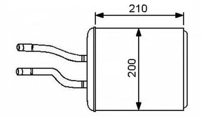 Теплообменник, отопление салона NRF 53244