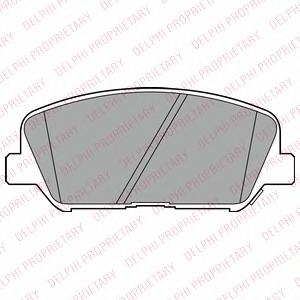 Комплект тормозных колодок, дисковый тормоз DELPHI