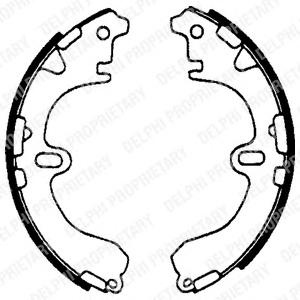 Комплект тормозных колодок DELPHI