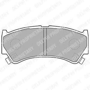 Комплект тормозных колодок, дисковый тормоз DELPHI