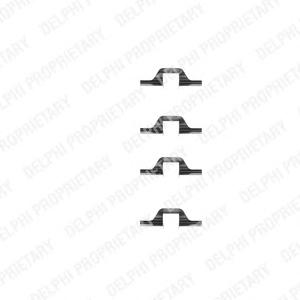 Комплектующие, колодки дискового тормоза DELPHI