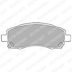 Комплект тормозных колодок, дисковый тормоз DELPHI