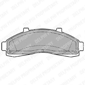 Комплект тормозных колодок, дисковый тормоз DELPHI