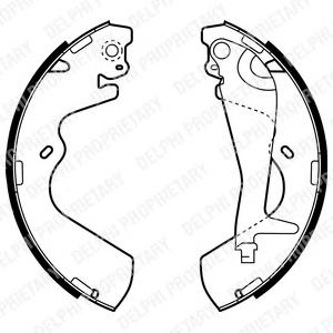 Комплект тормозных колодок DELPHI LS1934