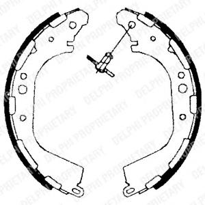 Комплект тормозных колодок DELPHI LS1709