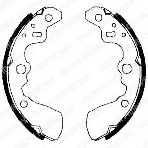 Комплект тормозных колодок DELPHI